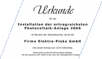 Erfolgreichste Anlage 2006